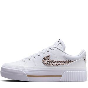 Nike White and Gold Women's Sneakers
